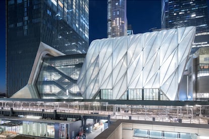 The Shed cultural center, designed by Diller Scofidio + Renfro (lead architect) with Rockwell Group (collaborating architect). Photo by Iwan Baan.