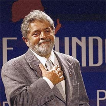 El presidente de Brasil, Luiz Inácio Lula da Silva, en un acto celebrado el 28 de mayo en Río de Janeiro.
