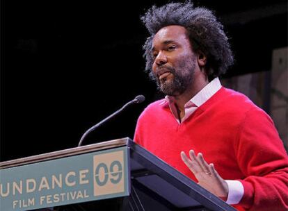 El director de 'Push', Lee Daniels, agradece el premio del público que ha conseguido la cinta estadounidense en el festival de Sundance