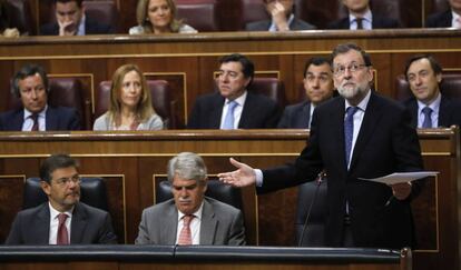 El president del Govern espanyol, Mariano Rajoy, al Congrés.