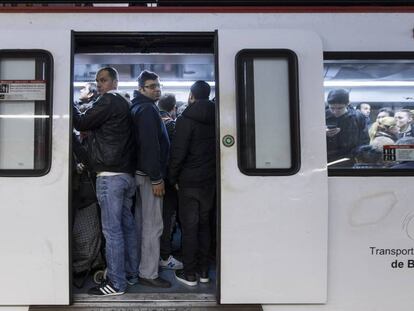 El metro de Barcelona durant la darrera vaga.