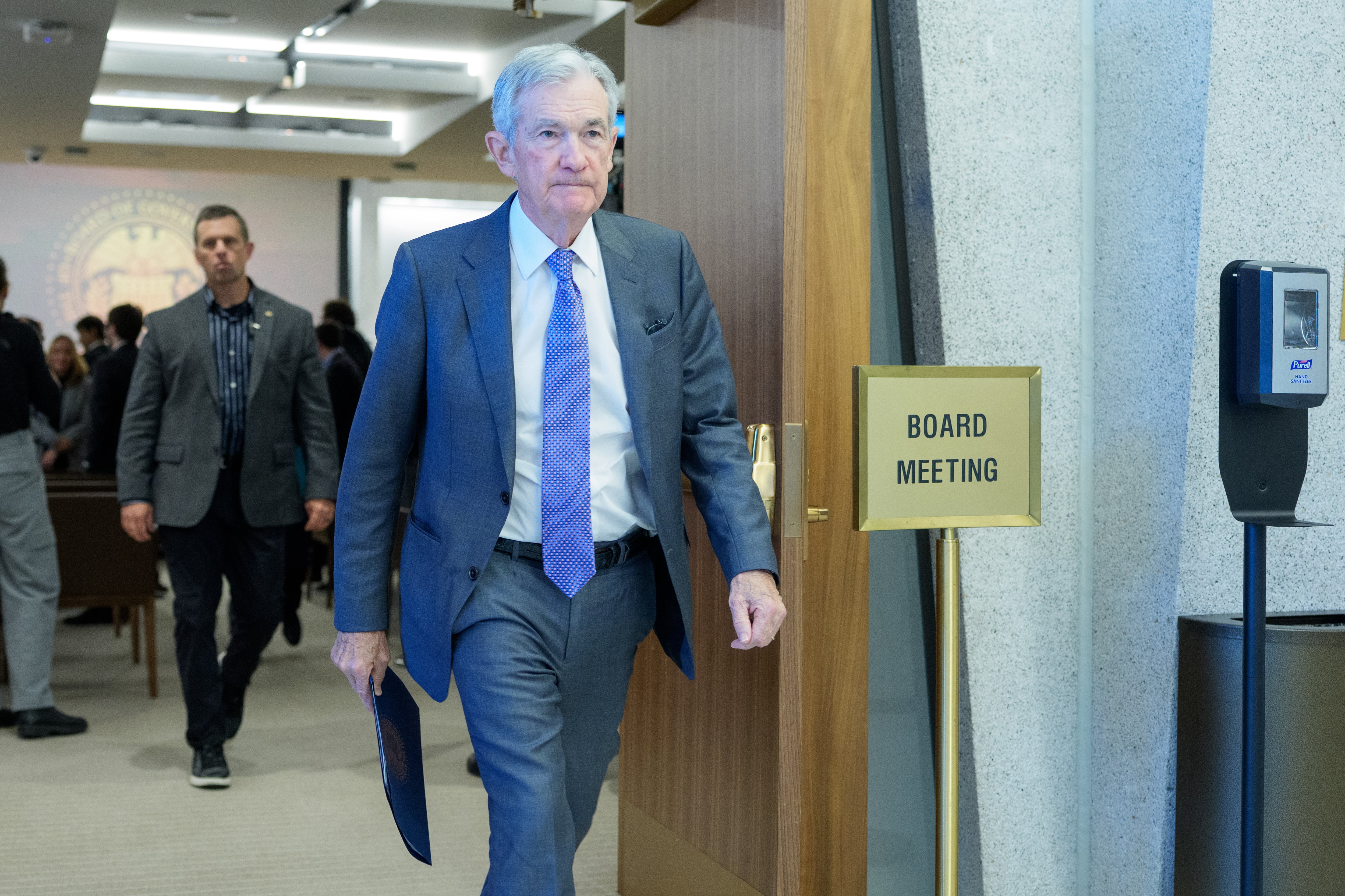 El presidente de la Fed, Jerome Powell, el pasado 24 de octubre en la sede del organismo en Washington.