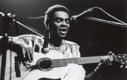 Gilberto Gil en concierto durante el tour 'UNPLUGGED'.