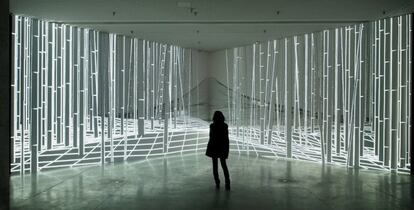 Obra de la exposición 'Paisajes de luz' del artista Joanie Lemercier