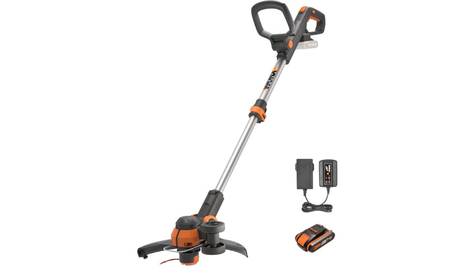 Desbrozadora eléctrica inalámbrica.