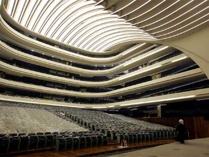 Interior del Palacio de las Artes, de Santiago Calatrava, en Valencia.