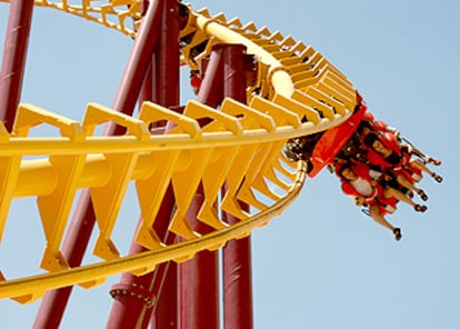 Una de las atracciones del parque temático Terra Mítica, en Benidorm.