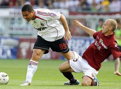 Ronaldo, en el partido del Milan contra el Torino