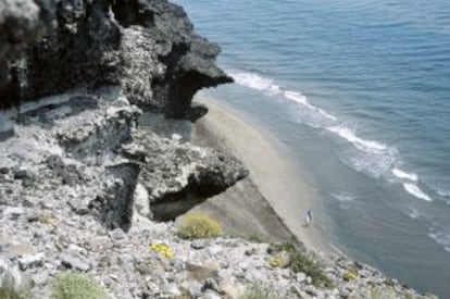 La playa del Barronal, en Almería.