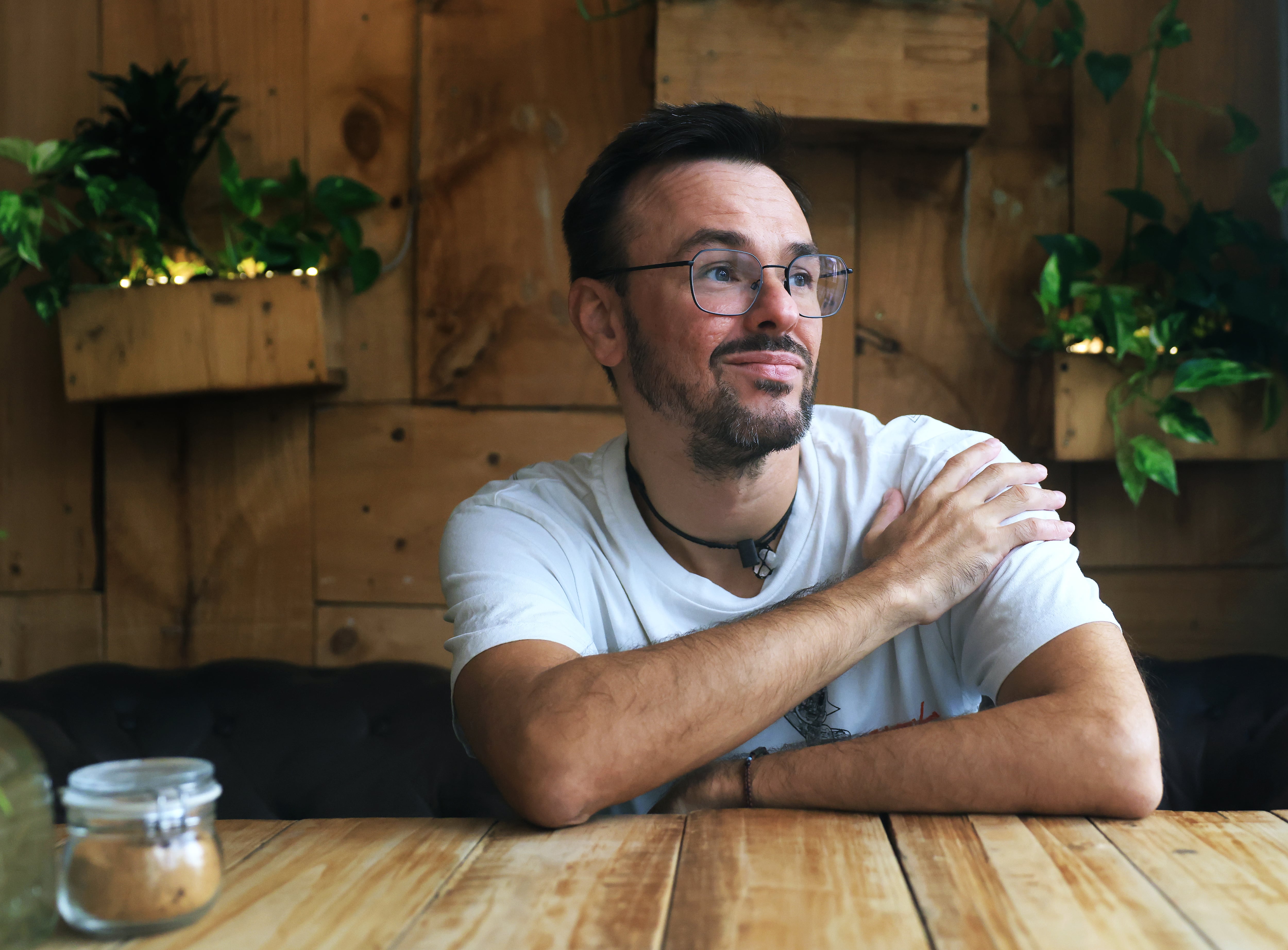 El dibujante Kenny Ruiz, en Madrid, el jueves 17 de septiembre. 