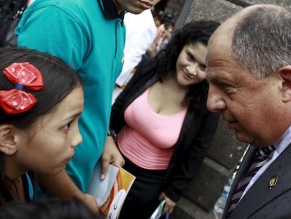 El presidente de Costa Rica, Luis Guillermo Sol&iacute;s, el pasado mi&eacute;rcoles.