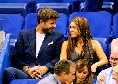 Piqué y Shakira, en un partido de tenis en Nueva York en 2019. 