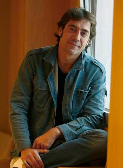 Javier Bardem, a las puertas del Oscar por el filme<i> No es país para viejos, </i><b>esta semana en Madrid.