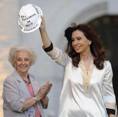 Outgoing President Cristina Fernandez de Kirchner, pictured last week in Buenos Aires.