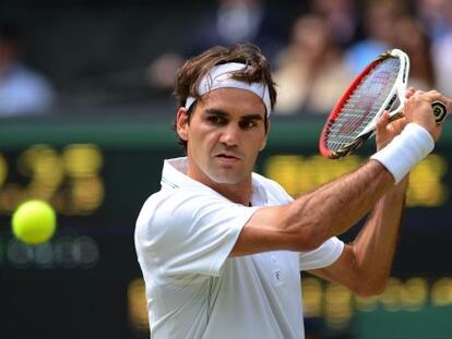 Federer, en su partido ante Youzhny.