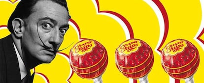 Salvador Dalí y el logotipo que creó para Chupa Chups.