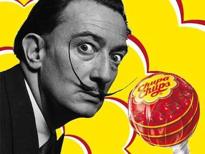 Salvador Dalí y el logotipo que creó para Chupa Chups.