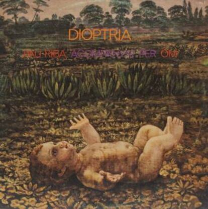 Portada de 'Dioptría', el disco que Pau Riba editó en 1969 y que ahora se reedita. Está cosiderado como una obra clave del rock español.