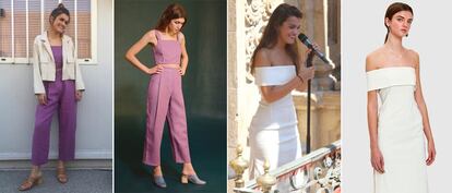 Amaia luciendo dos looks de Paloma Wool.