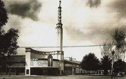 Imagen antigua del cine Lido en la colonia Condesa de la Ciudad de México.