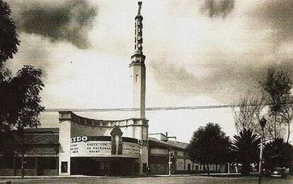 Imagen antigua del cine Lido en la colonia Condesa de la Ciudad de Mxico.