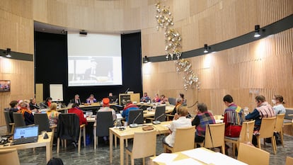 A session of the Sámi Parliament last November.