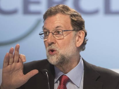 Mariano Rajoy, a la jornades del Cercle d'Economia a Sitges.
