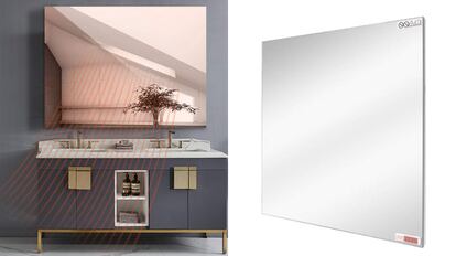 espejo con calefacción por infrarrojos