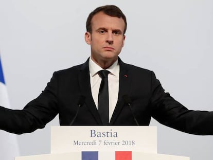 Emmanuel Macron, presidente de Francia