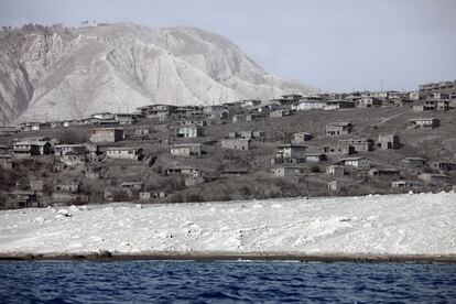 La ceniza cubre Plymouth, antigua capital de la isla de Montserrat (Antillas Menores), abandonada tras la gran erupción del volcán Sufrière Hills en 1995.