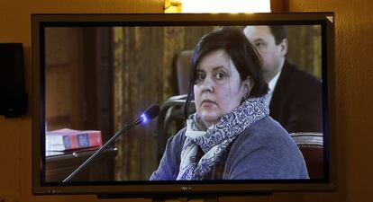 La extécnica Eva Solá, durante su declaración como testigo en el juicio del 'caso Cooperación'.