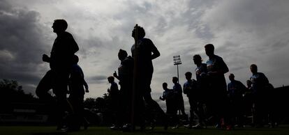 Entrenamiento del Hoffenheim, de la Bundesliga