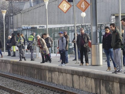 Passatgers de Renfe afectats per l&#039;avaria.