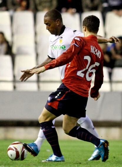 Miguel, ayer en Mestalla.
