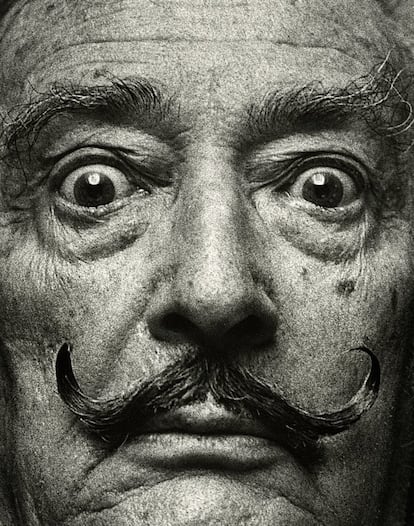Salvador Dalí, retratado durante una entrevista en Madrid, en 1978.