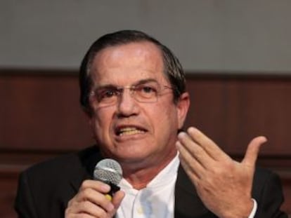 El canciller ecuatoriano, Ricardo Patiño, hoy en Quito.