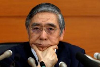 El gobernador del Banco de Japón, Haruhiko Kuroda