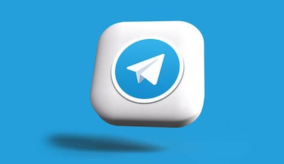 Logotipo de Telegram de color azul