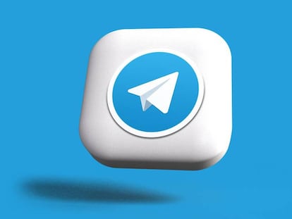 Logotipo de Telegram de color azul