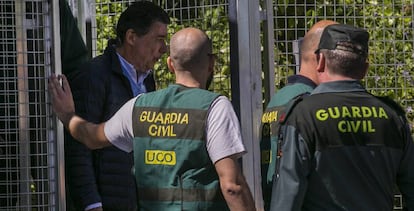 El expresidente de la Comunidad de Madrid, Ignacio Gonzále,z es trasladado a la Audiencia Nacional para prestar declaración ante el juez Eloy Velasco en la operación Lezo.