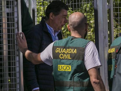 El expresidente de la Comunidad de Madrid, Ignacio Gonzále,z es trasladado a la Audiencia Nacional para prestar declaración ante el juez Eloy Velasco en la operación Lezo.