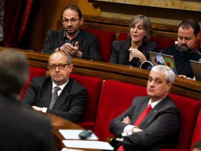 Herrera interv&eacute; al Parlament, aquest dimecres.