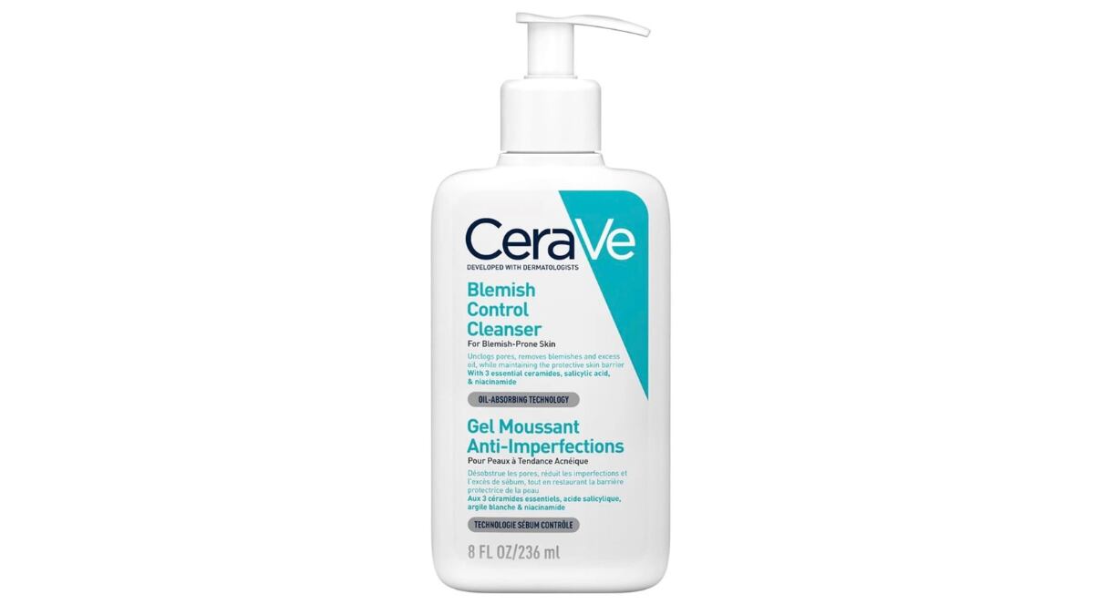 Gel limpiador Blemish Control CeraVe.