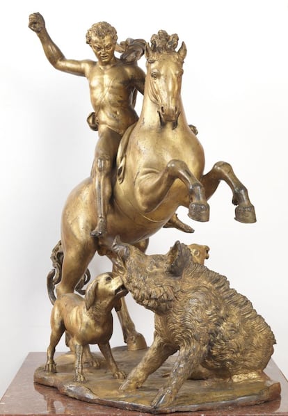 'La caza de Meleagro', de Bandini, pieza en fundido de bronce dorado (1583-84).