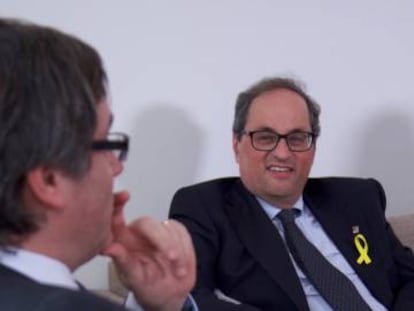 Quim Torra i Carles Puigdemont (JxCat).