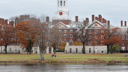 El campus de la Universidad de Harvard en Cambridge, Massachusetts, en una imagen de archivo.