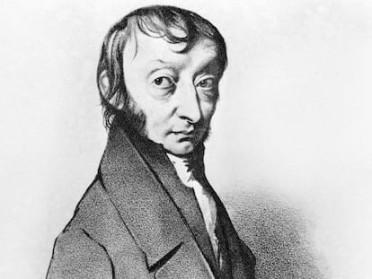 Dibujo del físico y químico italiano Amedeo Avogadro.