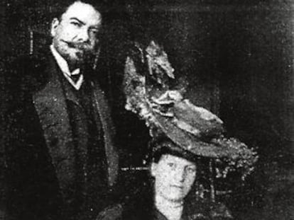 Rubén Darío y Francisca Sánchez.