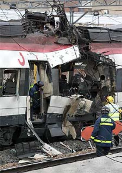 Uno de los trenes objeto del atentado del 11-M.