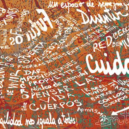 'Disentir y cuidar', obra de Lucía Bianchi y Cecilia Mariño (2021).